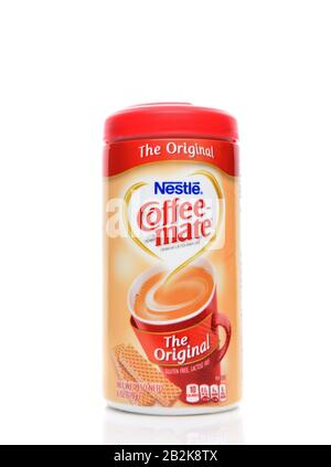 Irvine, KALIFORNIEN - 14. AUGUST 2019: Coffee-Mate Creamer von Nestle., ursprünglicher Geschmack. Stockfoto