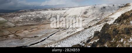 Yellowslacks in der Nähe von Glossop im Winter, Peak District National Park, England Stockfoto