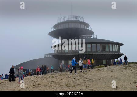 Polnische Baude, Schneekoppe, Riesengebirge, Polen Stockfoto