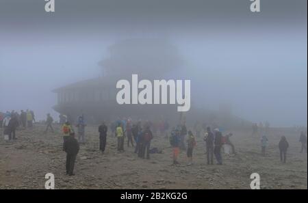 Polnische Baude, Schneekoppe, Riesengebirge, Polen Stockfoto