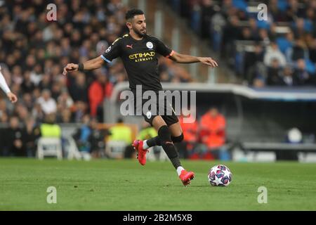 Lkay Gündogan von Manchester City während der UEFA Champions League, Runde 16, 1. Fussballspiel zwischen Real Madrid und Manchester City am 26. Februar 2020 im Stadion Santiago Bernabeu in Madrid, Spanien - Foto Laurent Lairys/DPPI Stockfoto