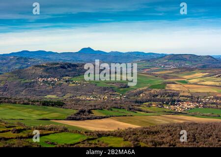 Puy-de-Dome Vulkan, Regionaler Naturpark der Vulkane der Auvergne, Frankreich, Europa Stockfoto