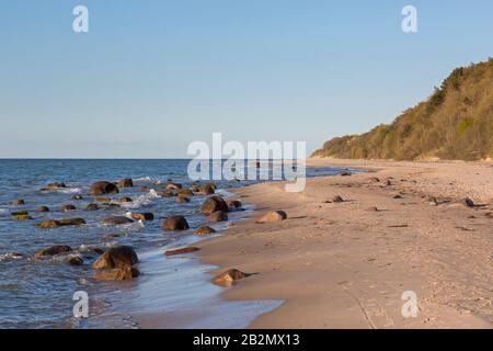 Sandstrände bei Dranske, Gemeinde im Landkreis VorPommern-Rügen auf der Insel Rügen, Mecklenburg-Vorpommern, Deutschland Stockfoto