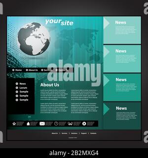 Website-Templates Stock Vektor