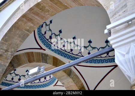 Innenansicht der ali pascha-moschee in ohrid, mazedonien. Stockfoto