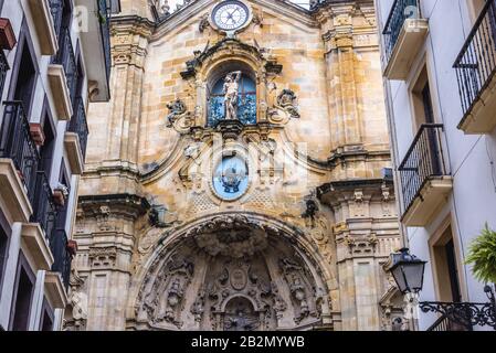 Basilika der Heiligen Maria vom Chorus in der Küstenstadt San Sebastian im Autonomen Baskenland, Spanien Stockfoto