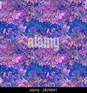 Nahtloses, violettes, marmoriertes Papier Boho Swirl Muster Stockfoto
