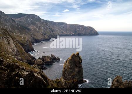 Blick auf Punta do Limo in Cabo Ortegal, Corunna, Spanien. Stockfoto