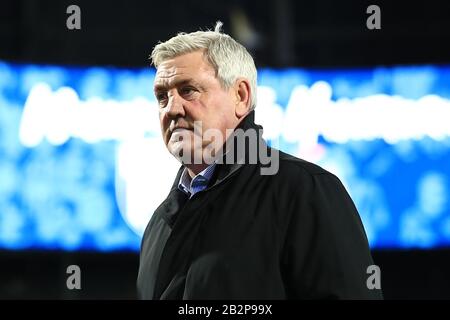 West BROMWICH, ENGLAND - 3. MÄRZ Newcastle-Manager Steve Bruce vor dem FA-Cup-Spiel zwischen West Bromwich Albion und Newcastle United bei Den Hawthorns, West Bromwich am Dienstag, 3. März 2020. (Kredit: Leila Coker / MI News) Foto darf nur für redaktionelle Zwecke in Zeitungen und/oder Zeitschriften verwendet werden, Lizenz ist für kommerzielle Zwecke erforderlich Stockfoto