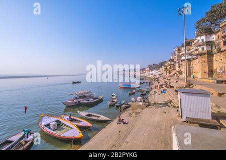 Varanasi Stadtbild Stockfoto