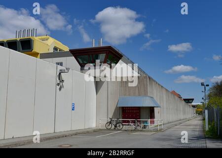 Mauer, Justizvollzugsanstalt, Seidelstraße, Tegel, Reinickendorf, Berlin, Deutschland Stockfoto