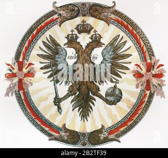 Wappen Moskaus des 17. Stockfoto