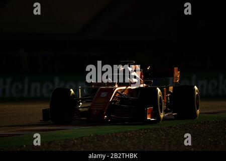 Sebastian Vettel von der Scuderia Ferrari im Jahr 2020 F1 Wintertests auf dem Circuit de Catalunya, Montmelò, Spanien Stockfoto