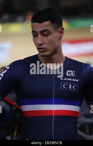 Reyal Helal aus Frankreich bei den von Tissot am 27. Februar 2020 Im Velodrom in Berlin präsentierten Rennradweltmeisterschaften 2020 - Foto Laurent Lairys/DPPI Stockfoto