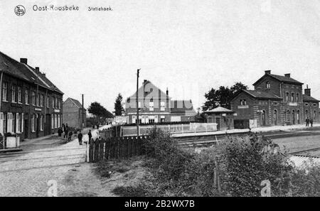 Gare-Ostroozebeke-CPancienne. Stockfoto