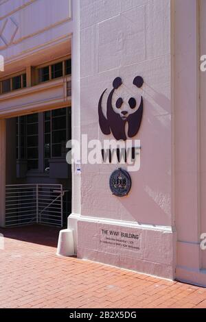 Washington, DC 21 FEB 2020 - Ansicht des Hauptquartiergebäudes des World Wildlife Fund (WWF) in Washington DC. Stockfoto