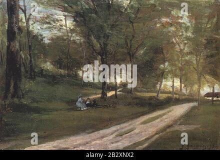 Gauguin im Jahr 1873 Sous-bois Saint-Cloud II Stockfoto