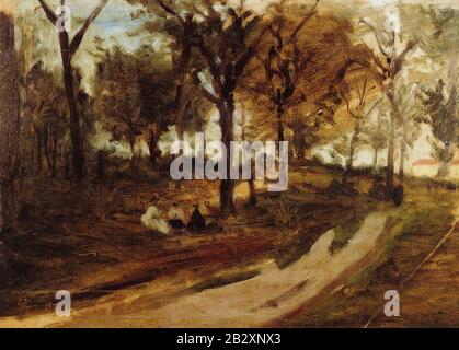 Gauguin 1873 Sous-bois Saint-Cloud I. Stockfoto