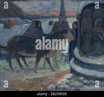 Gauguin, Paul - Weihnachtsnacht (der Segen der Ochsen) Stockfoto