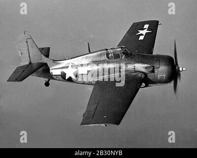 General Motors FM-2 Wildact während der Flugprüfung Ende 1943. Stockfoto