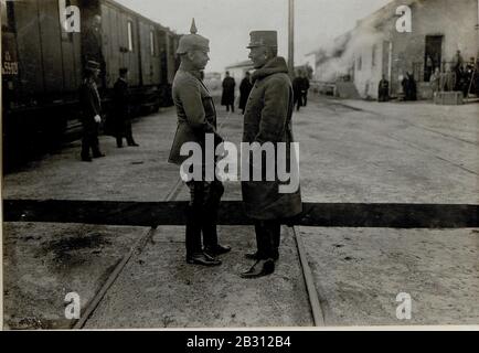 Generaladult Johann Herbert Herberstein und Generalmajor Johannes Friedrich Hans von Seeckt, 15.9.1916 Stockfoto