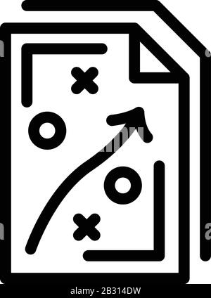 Taktisches Scheme Symbol, Gliederungsstil Stock Vektor