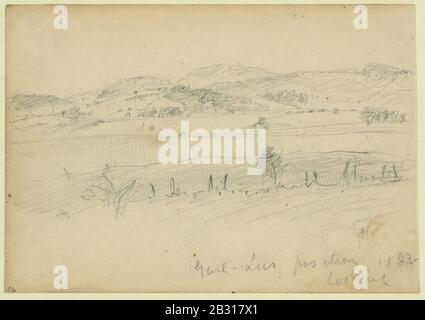 Genl Lees Position, im Jahre 1863, Looking Stockfoto