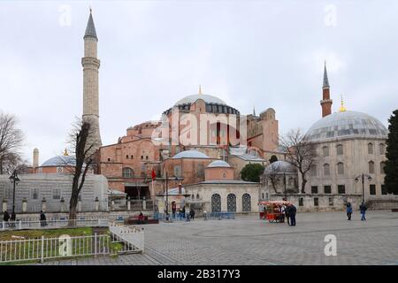 Hagia Sophia in Istanbul.Nahaufnahme. Türkei Stockfoto