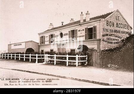 Gennevilliers.Rue du Moulin-de-la-Tour. Stockfoto