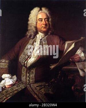 Georg Friedrich Händel. Stockfoto