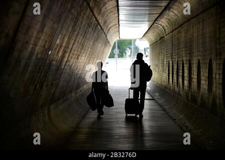 Tunnel, Flughafen, Tegel, Reinickendorf, Berlin, Deutschland Stockfoto