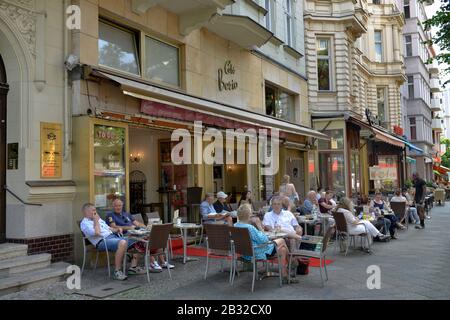 Café Berio, Maassenstraße, Schönenberg, Berlin, Deutschland Stockfoto