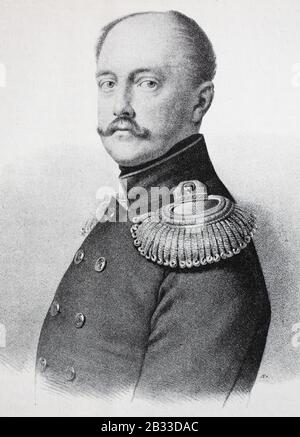 Nicholas I., Nikolaus I., 25. Juni 1796 - 2. März 1855 regierte von 1832-5 als Kaiser von Russland / Nikolaus I., 25. Juni 1796 - 2. März 1855 redigierte von 1825-185/18 als Kaiser Russlands, historisch, digital verbesserte Wiedergabe eines Originals aus dem 19. Jahrhundert / Digitale Reproduktion einer Originalanlage aus dem 19. Jahrhuntert, Stockfoto