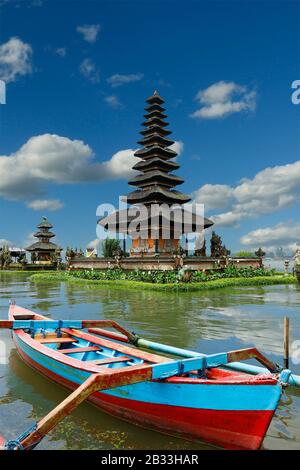 Tempel Ulun Danu Bratan im Beratan-See bei bedugul-Bali-Indonesien Stockfoto