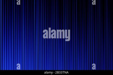 Linien und abstrakte Wellenfläche in Blau. Abstraktion für Postkarten, Website-Design, Ankündigungen. Blaues Bannerdesign Stockfoto