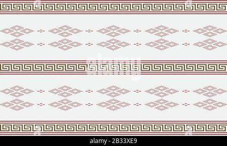 Nahtloser geometrischer Zierhintergrund, dekorative Textur für die Hintergrundtapeten. Stock Vektor