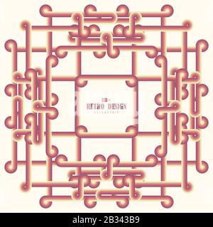 Abstraktes Retro-Linienmuster Bildhintergrund. Verwendung für Werbung, Poster, Grafiken, Vorlagendesign, Druck. Illustrationsvektor eps10 Stock Vektor