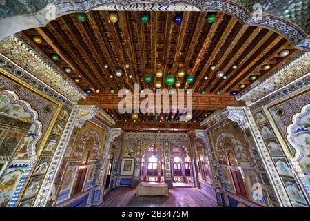 Jodhpur, Rajasthan, indien. Januar 2014. Mehrangarh Fort Museum ist eines der größten Forts in Indien. Stockfoto