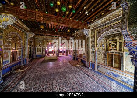 Jodhpur, Rajasthan, indien. Januar 2014. Mehrangarh Fort Museum ist eines der größten Forts in Indien. Stockfoto