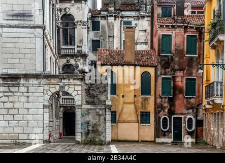 Draußen, Musikkonservatorium Benedetto Marcello, Venedig, Italien Stockfoto