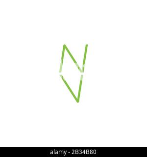 Anfangsbuchstabe nv oder vn Logo Vector Design template Stock Vektor