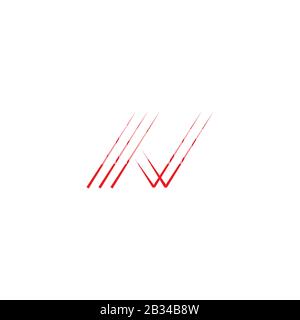 Anfangsbuchstabe nv oder vn Logo Vector Design template Stock Vektor