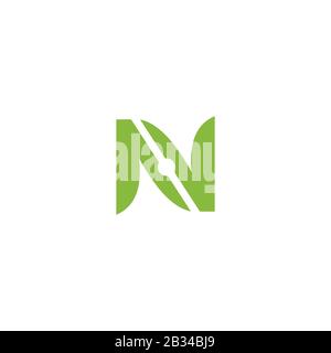 Anfangsbuchstabe nv oder vn Logo Vector Design template Stock Vektor