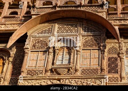 Jodhpur, Rajasthan, indien. Januar 2014. Mehrangarh Fort Museum ist eines der größten Forts in Indien. Stockfoto