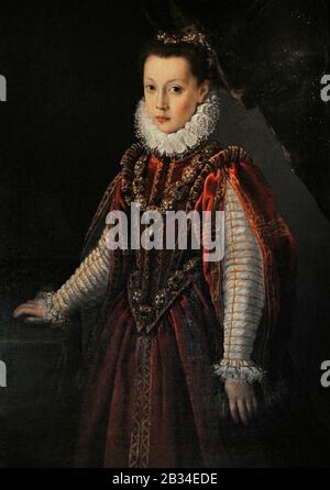 Porträt einer Jungen Dame, ca. 1560. Sofonisba Anguissola (ca. 1532-1625) zugeschrieben. Lazaro Galdiano Museum. Madrid. Spanien. Stockfoto