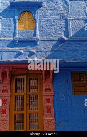 Jodhpur, Rajasthan, indien. Januar 2014. Jodhpur, die Blaue Stadt, Rajasthan, Indien. Kredit: Bernard Menigault/Alamy Stock Photo Stockfoto