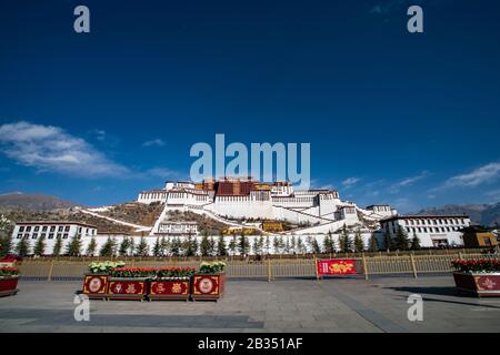 Der Potala Palast in Lhasa, Tibet，China Stockfoto