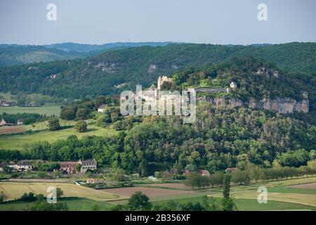 Chateau de Marqueyssac und die französische Landschaft Dordogne France Stockfoto