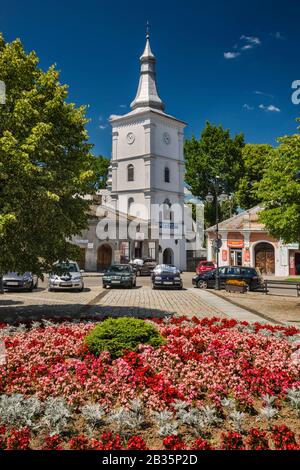 Kirche S. Peter und Paul, 16. Jahrhundert, Rynek (Marktplatz) in Biecz, Malopolska, Polen Stockfoto