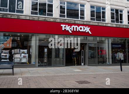 Gloucester, Großbritannien - 08. September 2019: Die Filiale des TK Maxx Ladens in der Southgate Street Stockfoto